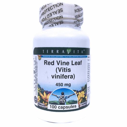 Основное фото товара TerraVita, Листья красного винограда, Red Vine Leaf 450 mg, 100 к