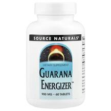 Guarana Energizer 900 mg Гуарана 900 мг Source Naturals