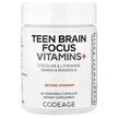 Фото товара CodeAge, Витамины, Teen Brain Focus Vitamins+, 60 капсул