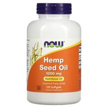 Hemp Seed Oil 1000 mg Конопляный протеин NOW Foods