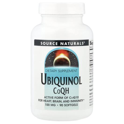 Основне фото товара Ubiquinol CoQH 100 mg Основне фото товара Ubiquinol CoQH 100 mg 90, Убіхінол CoQH 100 мг, 90 капсул