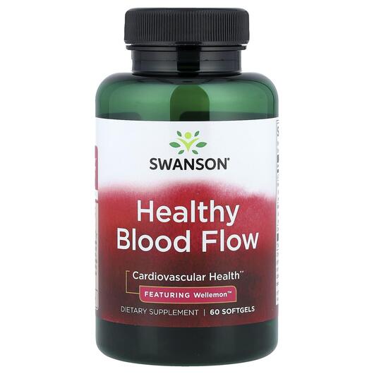 Основне фото товара Healthy Blood Flow Основне фото товара Swanson, Healthy Blood Flow, Кардіо комплекс, 60 капсул