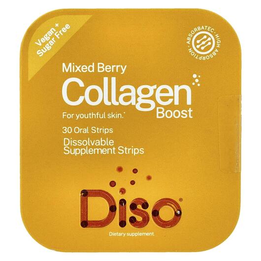 Основное фото товара Collagen Boost Mixed Berry Основное фото товара Diso, Коллаген, Collagen Boost Mixed Berry, 30 таблеток