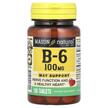 Фото товара Mason, Витамин B6 Пиридоксин, Vitamin B6 100 mg, 100 таблеток