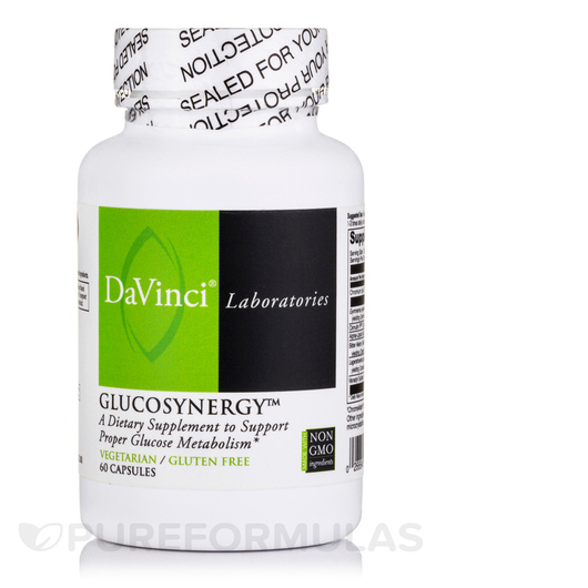 Основное фото товара GlucoSynergy Основное фото товара DaVinci Laboratories, Поддержка уровня сахара, GlucoSynergy, 60 к