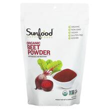 Organic Beet Powder Красная свекла Sunfood 227 г Organic Beet Powder Красная свекла Sunfood 227 г