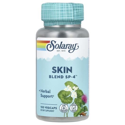 Основне фото товара Solaray, Skin Blend SP-4, Лопух, 100 капсул