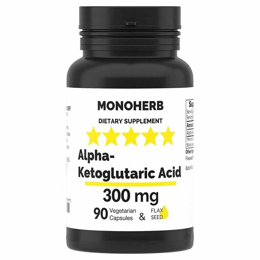 Основное фото товара Альфа кетоглутаровая кислота, Alpha-Ketoglutaric Acid, 90 капсул