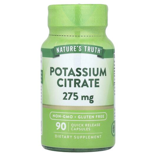 Основне фото товара Nature's Truth, Potassium Citrate 275 mg, Калій, 90 капсул