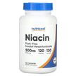 Фото товару Nutricost, Niacin Flush-Free 500 mg, Вітамін B3 Ніацин, 120 капсу