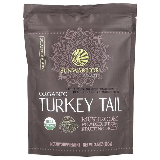 Основное фото товара Be Well Organic Turkey Tail Mushroom Powder, Грибы Хвост Индейки,