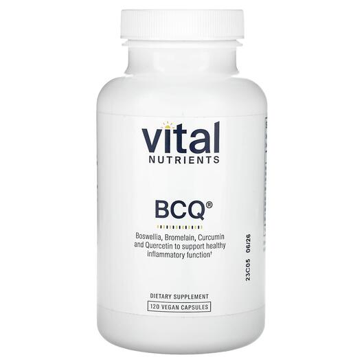 Основне фото товара BCQ Основне фото товара Vital Nutrients, BCQ, Підтримка суглобів, 120 таблеток