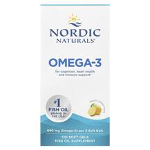 Omega-3 Lemon 345 mg Омега 3 Nordic Naturals 120 капсул
