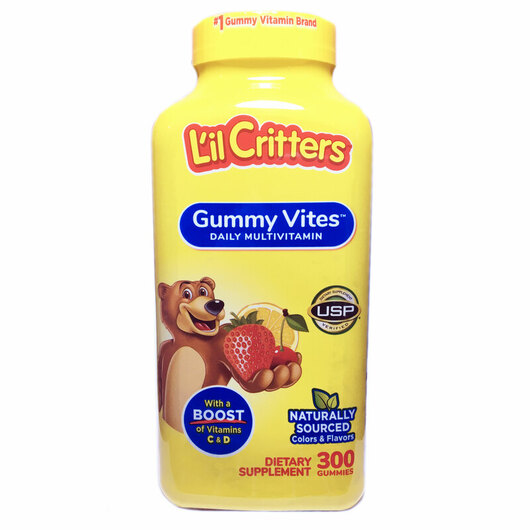 Основне фото товара L'il Critters, Gummy Vites, Вітаміни для дітей, 300 таблеток