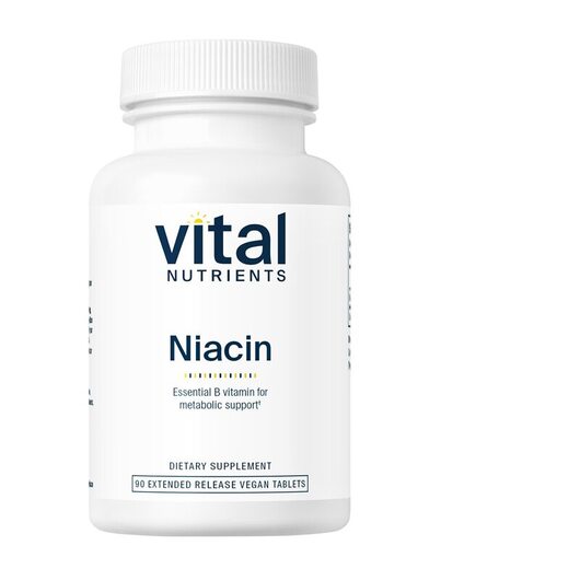 Основне фото товара Niacin 500 mg Основне фото товара Niacin 500 mg, Вітамін B3 Ніацин, 90 Extended Release Tablets
