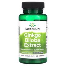 Ginkgo Biloba Extract 60 mg Гинкго Билоба Swanson