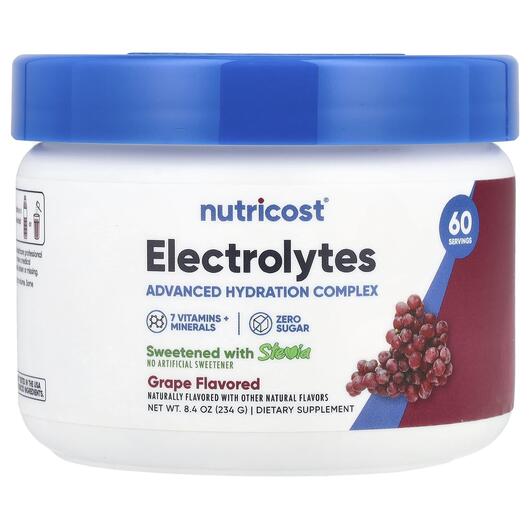 Основное фото товара Electrolytes Advanced Hydration Complex Grape Основное фото товара Электролиты, Electrolytes Advanced Hydration Complex Grape, 234 г