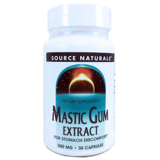 Основне фото товара Mastic Gum Extract 500 mg Основне фото товара Mastic Gum Extract 500 mg, Мастикова смола 500 мг, 30 капсул