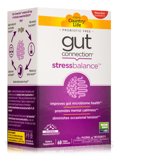Основное фото товара Gut Connection Stress Balance Основное фото товара Поддержка кишечника, Gut Connection Stress Balance, 60 капсул