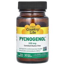 Pycnogenol 100 mg Пикногенол Country Life 30 капсул