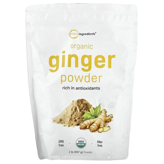 Основное фото товара Micro Ingredients, Корень Имбиря, Organic Ginger Powder, 907 г
