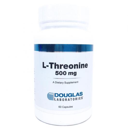 Основное фото товара L-Threonine 500 mg Основное фото товара Douglas Laboratories, L-Треонин, L-Threonine 500 mg, 60 капсул