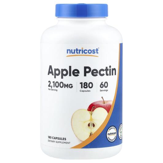 Основне фото товара Nutricost, Apple Pectin, Яблочний пектин, 180 капсул