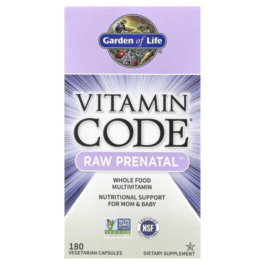 Основне фото товара Vitamin Code RAW Prenatal Основне фото товара Garden of Life, Vitamin Code RAW Prenatal, Мультивітаміни, 180 ка