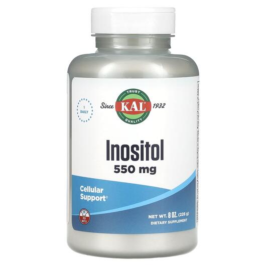 Основное фото товара Inositol 550 mg Основное фото товара KAL, Витамин B8 Инозитол, Inositol 550 mg, 228 г