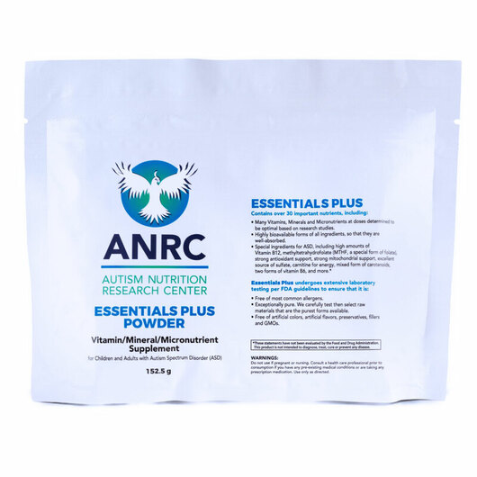 Основне фото товара ANRC Essentials Plus Powder, Добавка для дітей з РАС, 152.5 г