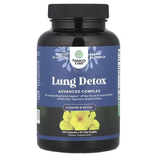 Основне фото товара Nature's Craft, Lung Detox, Детокс та очищення, 120 капсул
