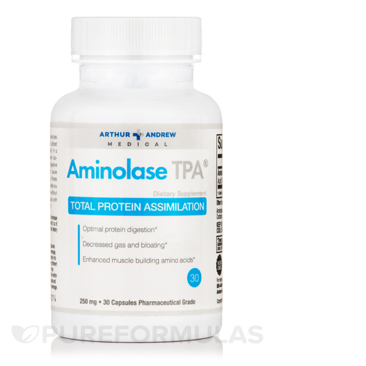 Основне фото товара Arthur Andrew Medical, Aminolase 250 mg, Амінокислоти, 30 капсул