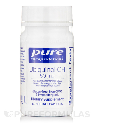 Основное фото товара Ubiquinol-QH 50 mg Основное фото товара Pure Encapsulations, Убихинол, Ubiquinol-QH 50 mg, 60 капсул