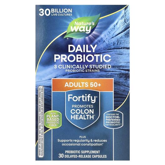 Основное фото товара Fortify Age 50+ Probiotic + Prebiotics Everyday Care, Пробиотики,