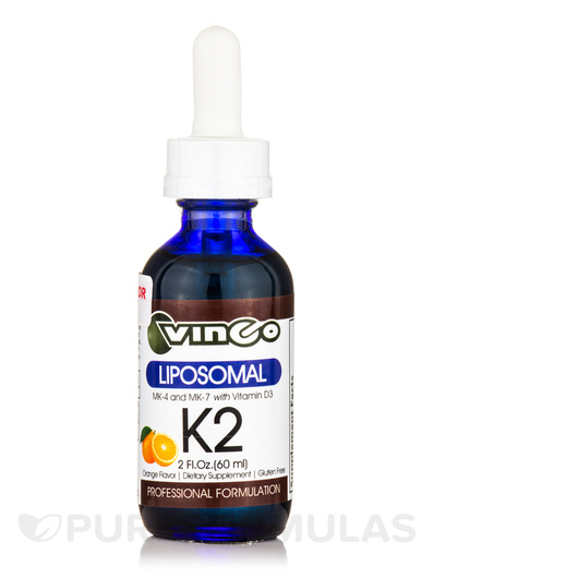 Основное фото товара Vinco, Витамин K2, Liposomal K2 Complex Orange Flavor, 60 мл