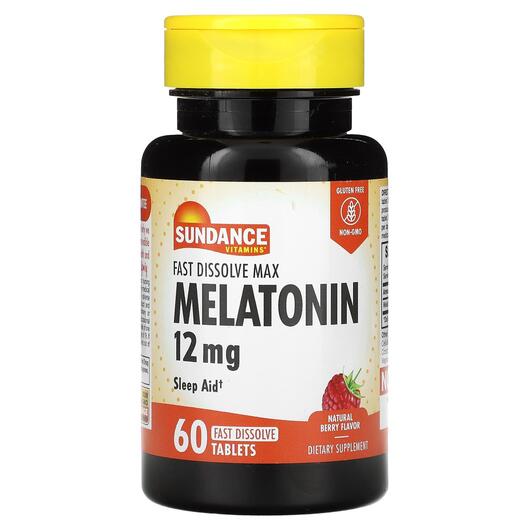 Основное фото товара Fast Dissolve Max Melatonin Natural Berry 12 mg Основное фото товара Fast Dissolve Max Melatonin Natural Berry 12 mg, Мелатонин, 60 та