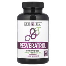 Resveratrol Ресвератрол Zhou Nutrition 60 капсул