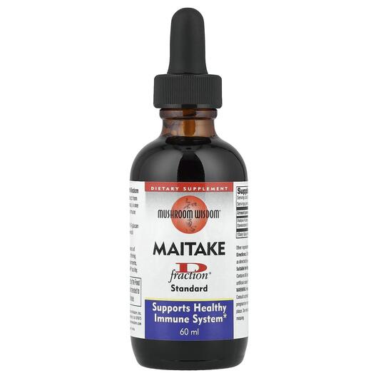 Основное фото товара Mushroom Wisdom, Грибы Майтаке, Maitake D Fraction Standard, 60 м