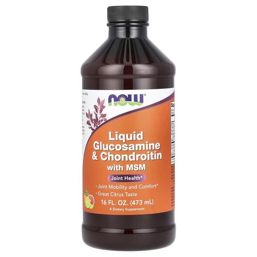 Основне фото товара Liquid Glucosamine & Chondroitin with MSM Citrus Основне фото товара Glucosamine Chondroitin with MSM, Глюкозамін Хондроітин, 473 мл