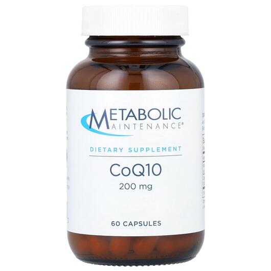 Основное фото товара Metabolic Maintenance, Коэнзим CoQ10, CoQ10 200 mg, 60 капсул