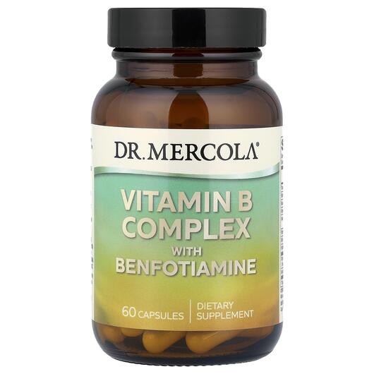 Основне фото товара Dr. Mercola, Vitamin B Complex, В комплекс з Бенфотиаміном, 60 ка