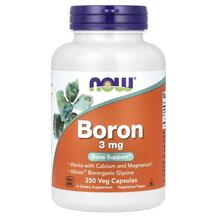Boron 3 mg Бор 3 мг NOW Foods 250 капсул Boron 3 mg Бор 3 мг NOW Foods 250 капсул