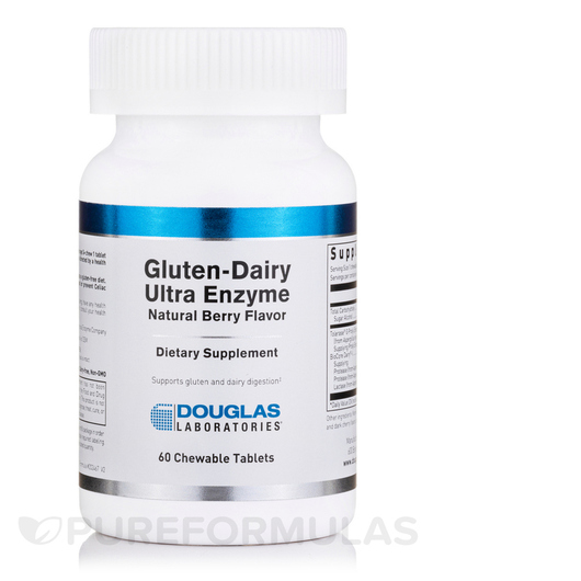 Основне фото товара Gluten-Dairy Ultra Enzyme Natural Berry Flavor, Ферменти, 60 табл