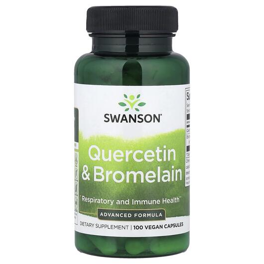Основне фото товара Swanson, Quercetin & Bromelain, Кверцетин, 100 капсул