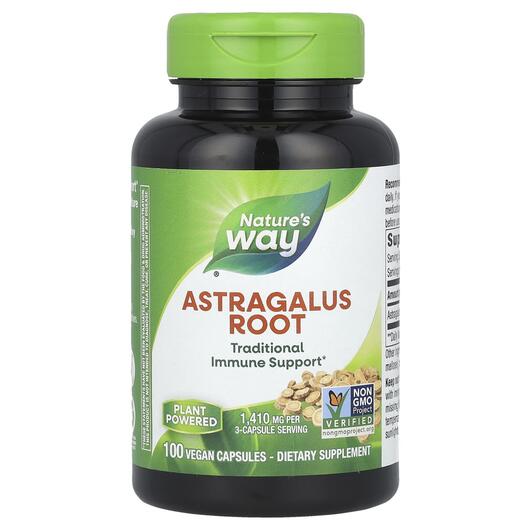 Основное фото товара Корень астрагала 470 мг, Astragalus Root 470 mg, 100 капсул
