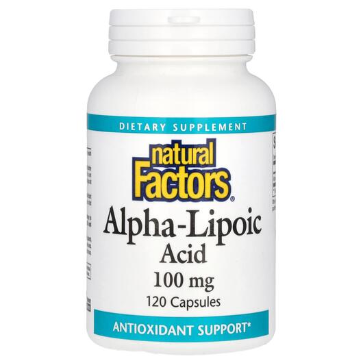Основне фото товара Alpha-Lipoic Acid 100 mg Основне фото товара Alpha-Lipoic Acid 100 mg, Альфа-ліпоєва кислота, 120 капсул
