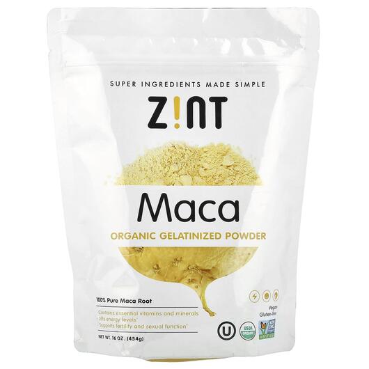 Основное фото товара Maca Organic Gelatinized Powder Основное фото товара Zint, Мака, Maca Organic Gelatinized Powder, 454 г
