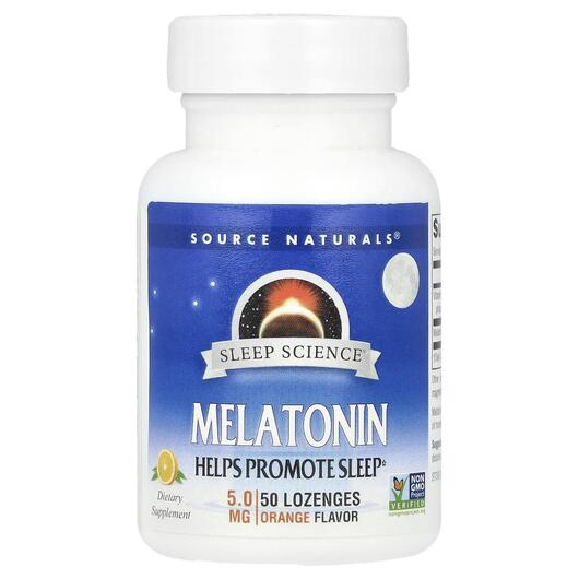 Основне фото товара Sleep Science Melatonin Orange 5 mg, Мелатонін, 50 таблеток