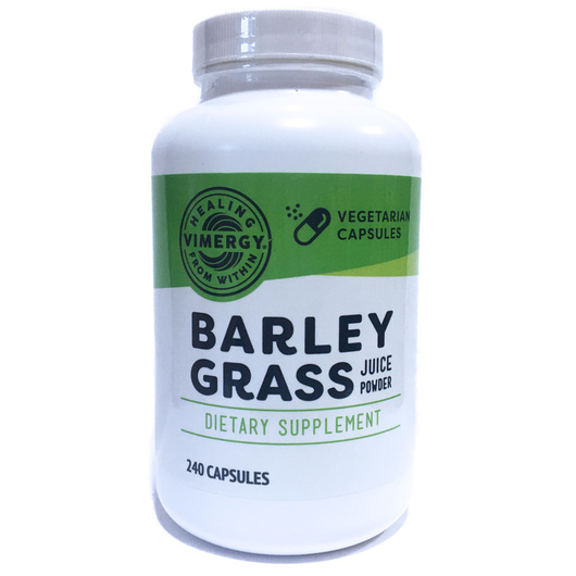 Основне фото товара Vimergy, Barley Grass Juice Powder, Ячмінь, 240 капсул