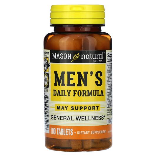 Основное фото товара Mason, Мультивитамины, Men's Daily Formula, 100 таблеток
